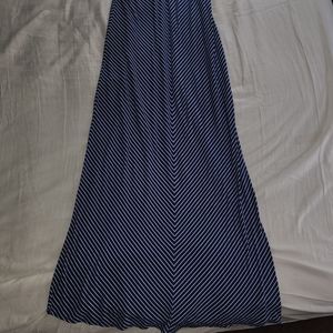 Long blue summer dress